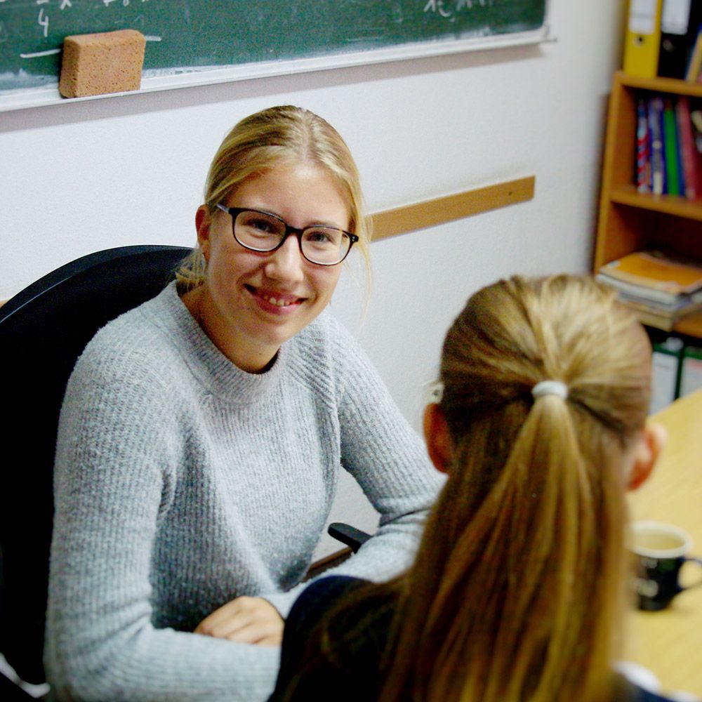 Lehrerin und Schülerin